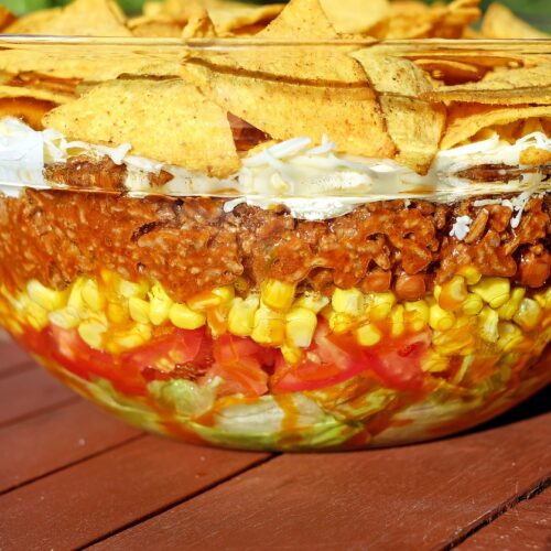 salad, taco salad, mexican