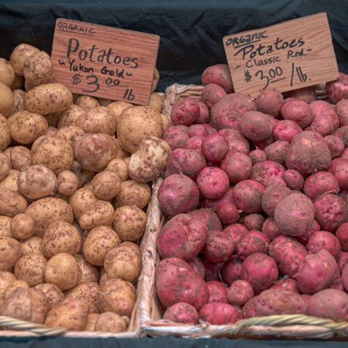 a group of potatoes