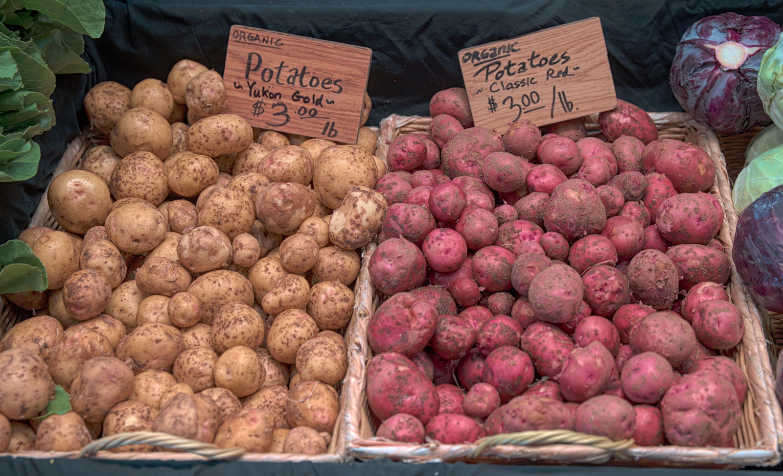 a group of potatoes