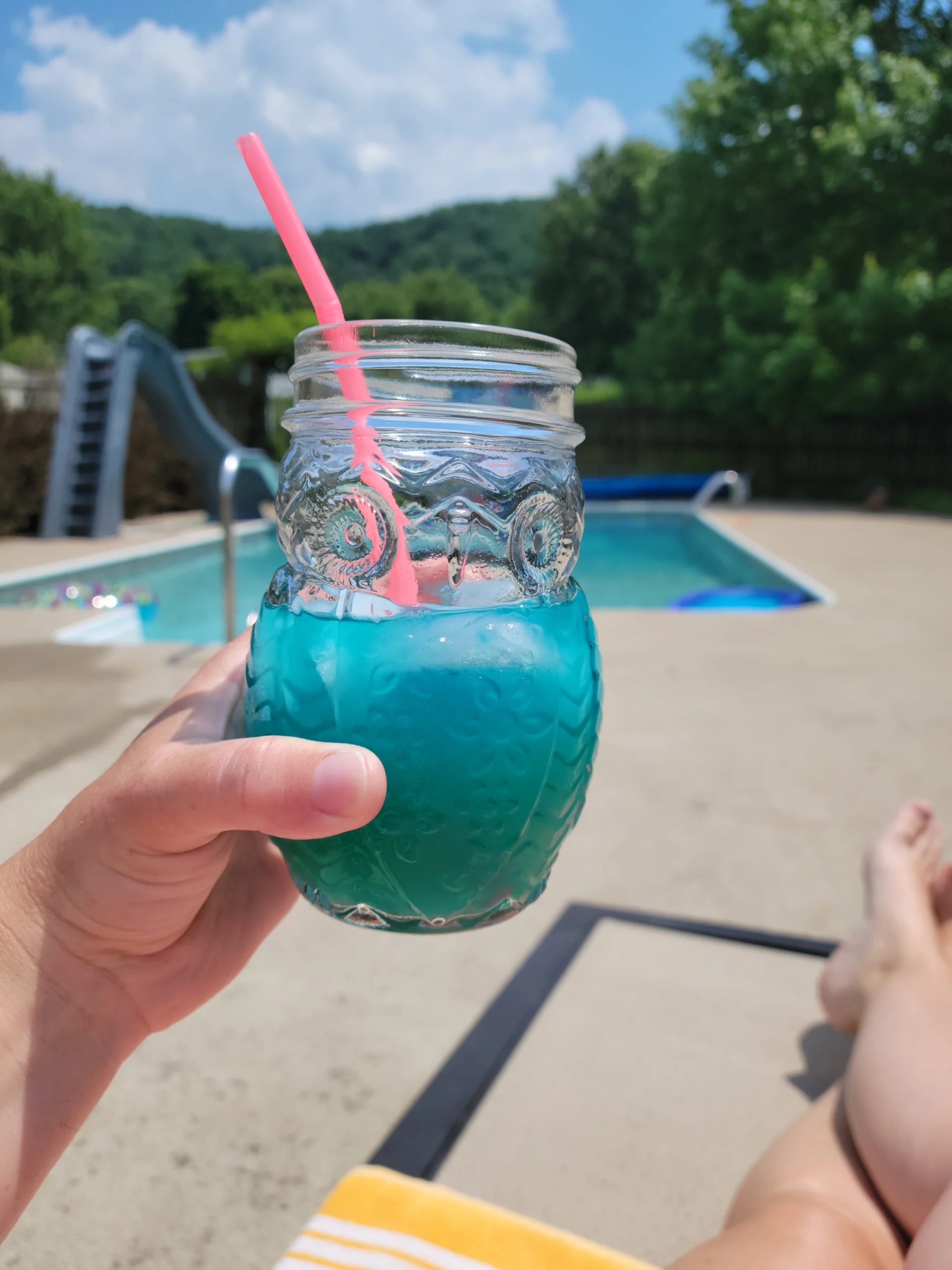 Tropical Blue Hawaiian Cocktail