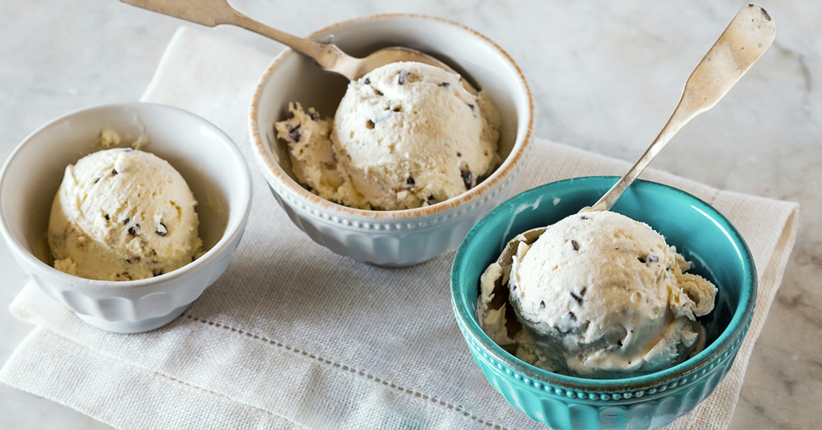 ice cream in white ceramic bowl