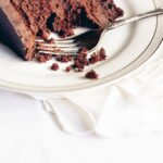 chocolate cake on plate