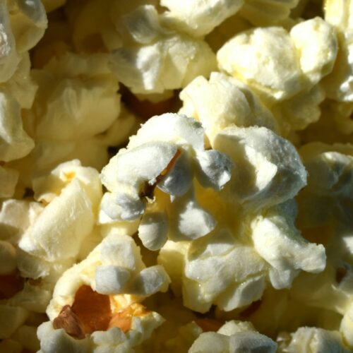 A close up of a bowl of popcorn